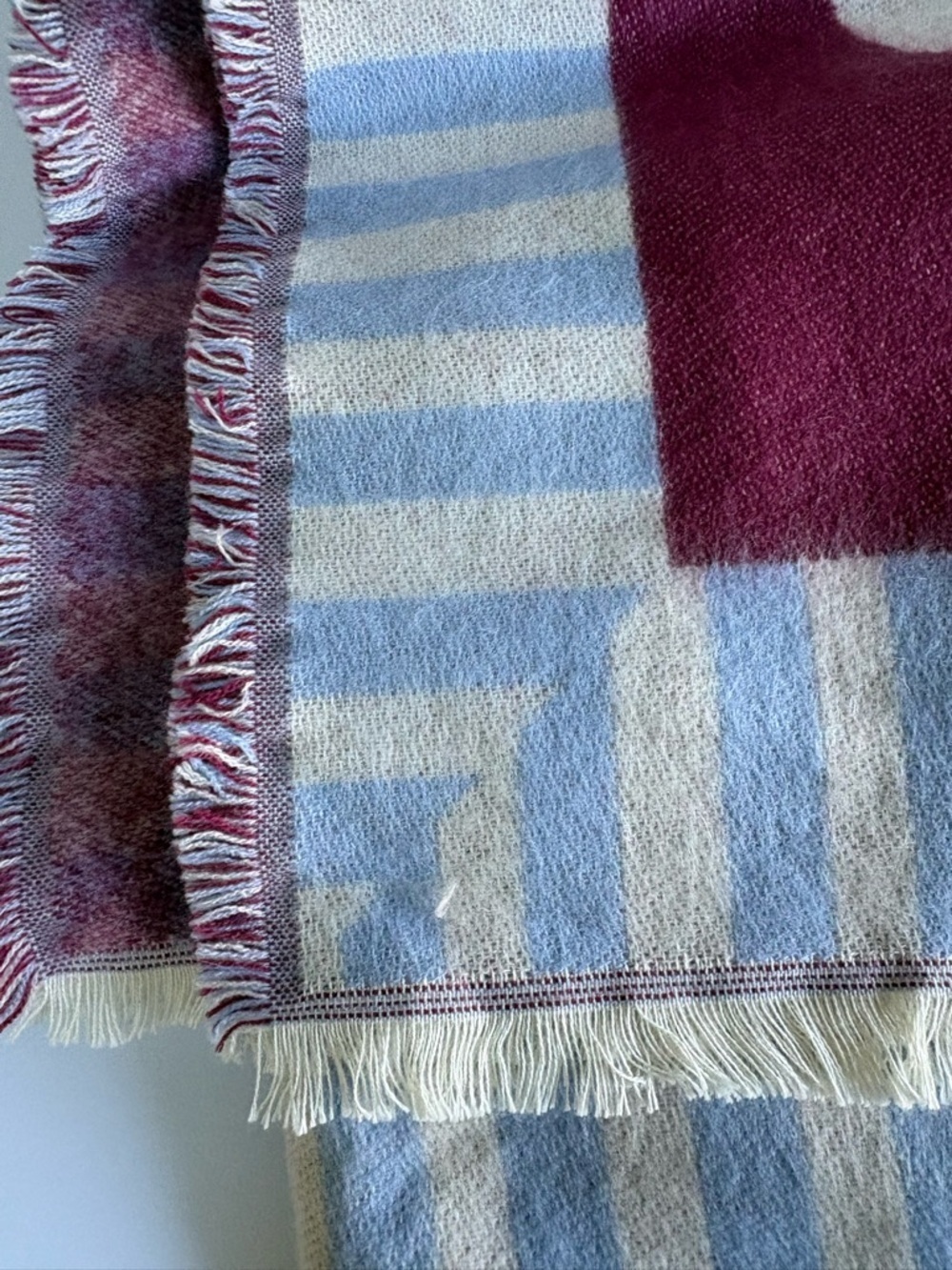 NWOT Anthropologie Woven Jacquard Patterned Throw Blanket - Picture 3 of 11